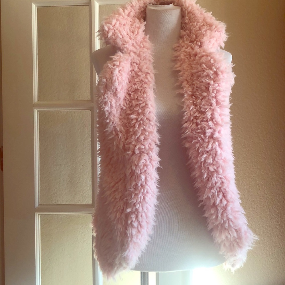 Baby Pink Fuzzy Vest